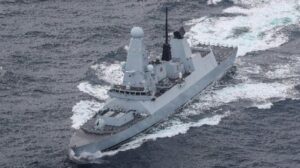 HMS-Diamond-at-Sea