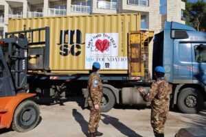 Arrivo container MSC presso Unione delle Municipalita di Tiro