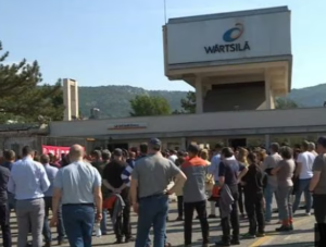 sciopero presso lo stabilimento Wärtsilä