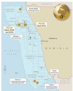 PEL 94 offshore Namibia;