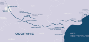 Carta del Canal du Midi