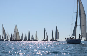 Campionato Invernale in acqua ad Ostia.