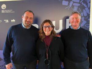 Norman Larocca, Direttore Fondazione Acqua dell'Elba; Francesca Santoro, Senior Programme Officer a UNESCO-IOC; Fabio Murzi, Presidente di Acqua dell'Elba - Società Benefit